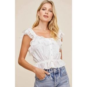 ASTR The Label Kaya Ruffle Top
